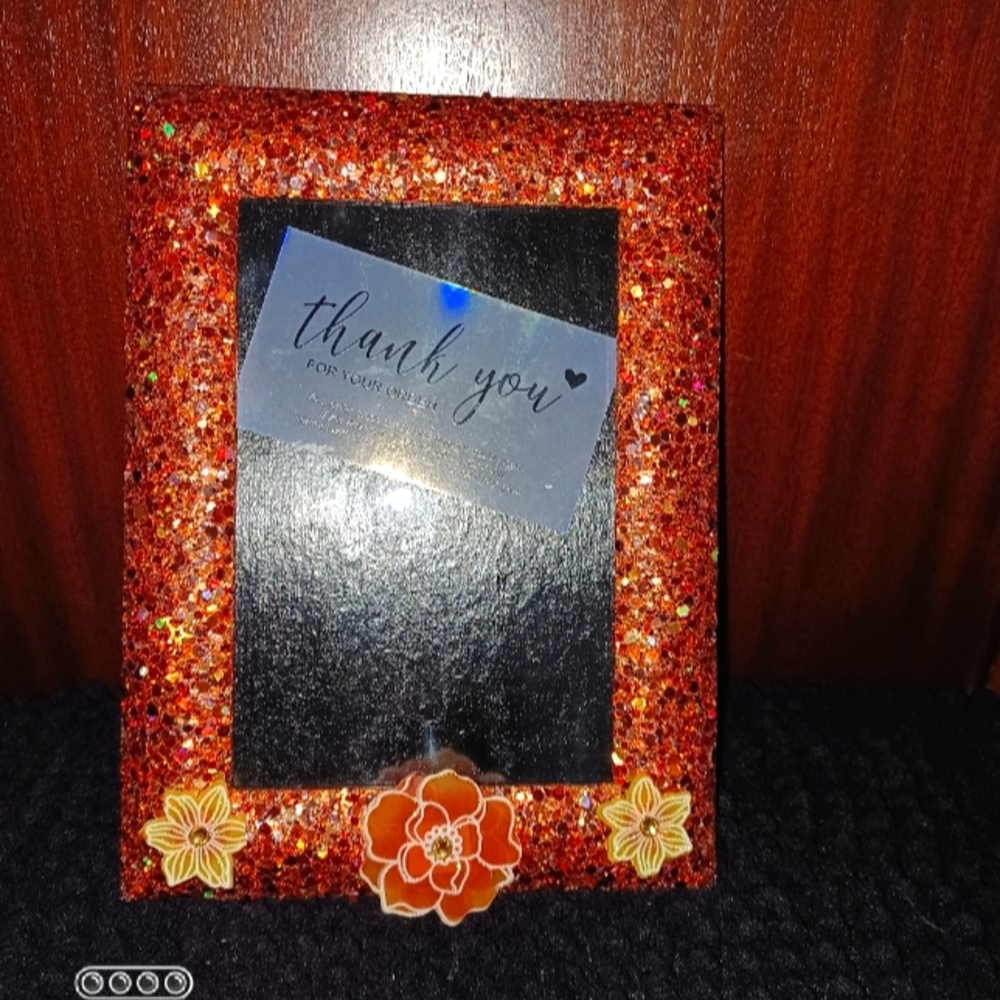 🌼🖼️Glitter Decorated Picture Frame🏵️🖼️